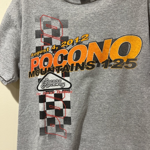 Mens Vintage Pocono Mountains 2012 Racing T-Shirt - Picture 2 of 4